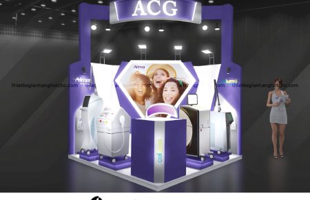 Thiết Kế Thi công gian hàng ACG – Hội Nghị Thẩm Mỹ Khuôn Mặt Dưới Góc Nhìn Đa Diện Mặt