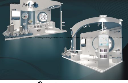 THIẾT KẾ THI CÔNG GIAN MÀNG MỸ PHẨM ARIBEL